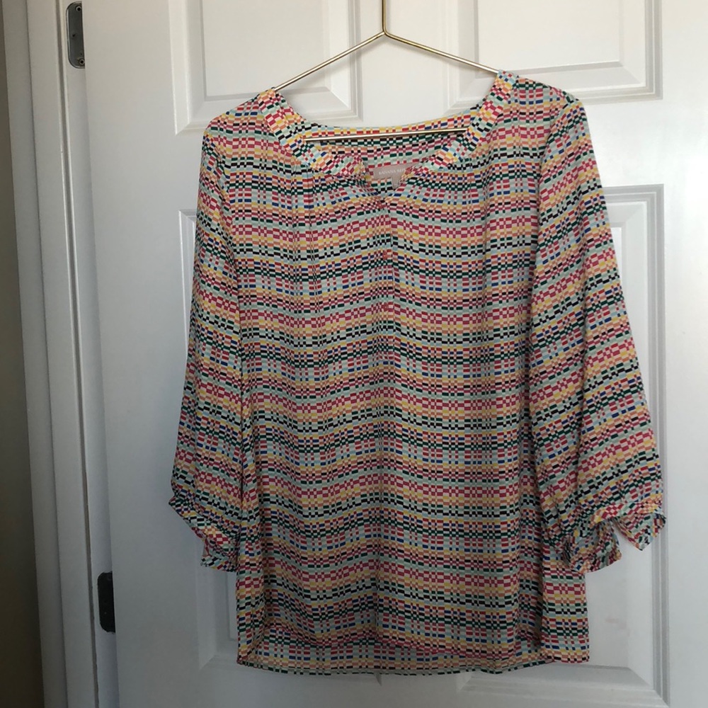 Banana Republic Multi-color print blouse